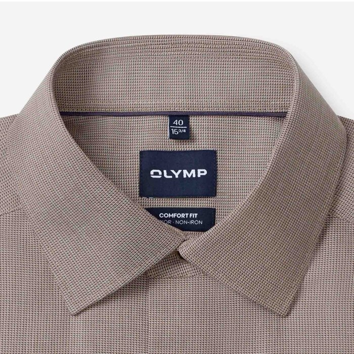 Olymp - Olymp - 115424 28 | Luxor Comfort Fit Skjorte Beige
