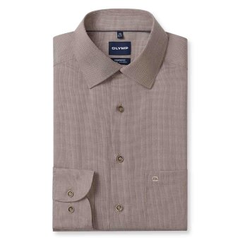 Olymp - Olymp - 115424 28 | Luxor Comfort Fit Skjorte Beige