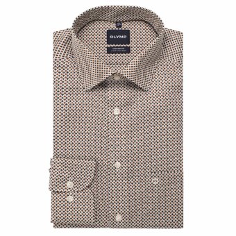 Olymp - Olymp - 110824 27 | Luxor Comfort Fit Skjorte Beige