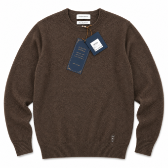 Limited Edition - Due Signori - Cashmere sweater | Strik Dk Brown