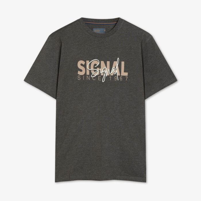 Signal - Signal - Owen print | T-shirt Brown Coffee 