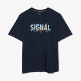 Signal - Signal - Owen print | T-shirt Deep Marine Signal - Signal - Owen print | T-shirt Deep Marine