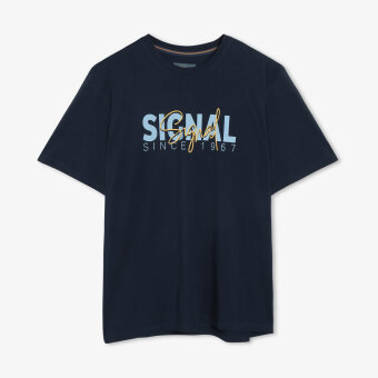 Signal - Signal - Owen print | T-shirt Deep Marine