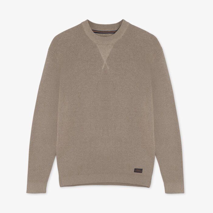 Signal - Signal - Colton V-stitch crew | Strik Brown Otter Mel