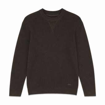 Signal - Signal - Colton V-stitch crew | Strik Brown Coffee