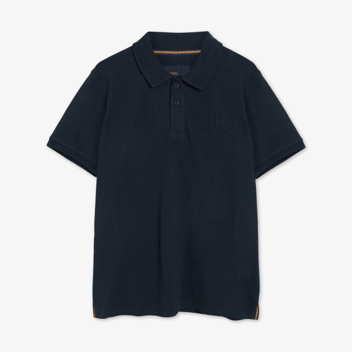 Signal - Signal - Leon heavy emb. | Polo T-shirt Deep Marine
