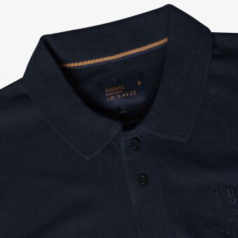 Signal - Signal - Leon heavy emb. | Polo T-shirt Deep Marine