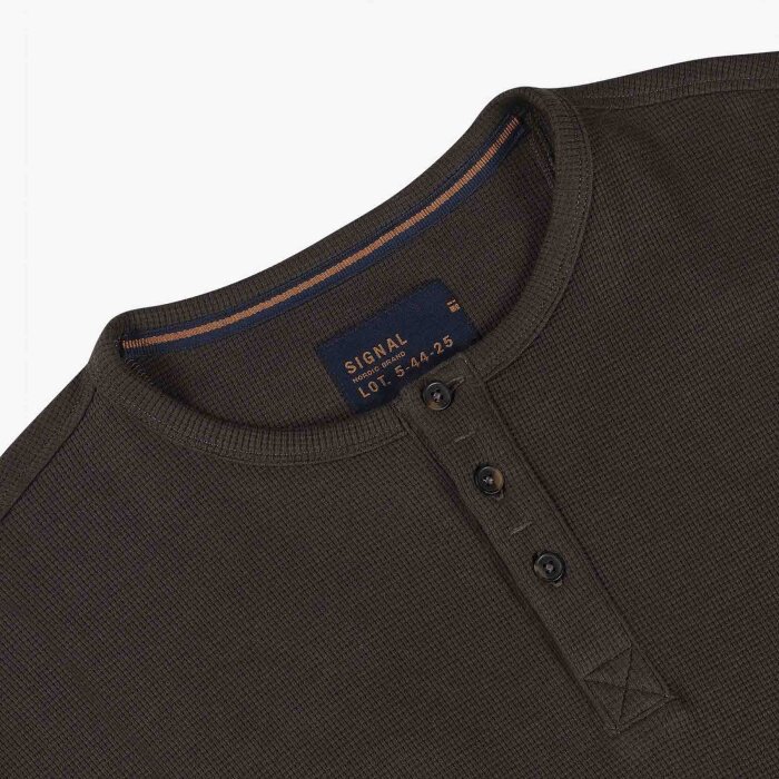 Signal - Signal - Derek granddad waffle | T-shirt Brown Coffee