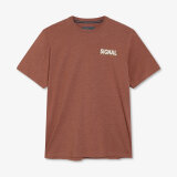 Signal - Signal - Larry chestprint tee | T-shirt Rusty Red Mel Signal - Signal - Larry chestprint tee | T-shirt Rusty Red Mel