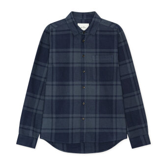 LES DEUX - Les Deux - Check flannel shirt | Skjorte Dark Navy
