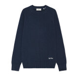 LES DEUX - Les Deux - Boucle roundneck knit | Strik Dark Navy LES DEUX - Les Deux - Boucle roundneck knit | Strik Dark Navy
