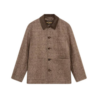 Mos Mosh Gallery - Mos Mosh - Warren tweed jacket | Overshirt Chocolate Brown