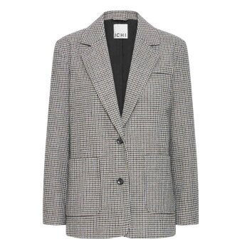 ICHI ( Dame ) - ICHI - IHLUBANA | BLAZER GREY CHECK