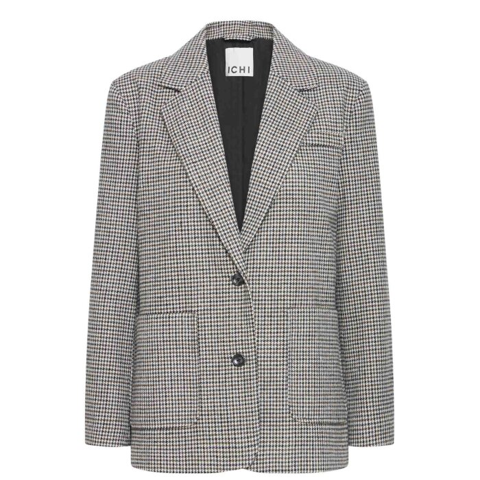 ICHI ( Dame ) - ICHI - IHLUBANA | BLAZER GREY CHECK