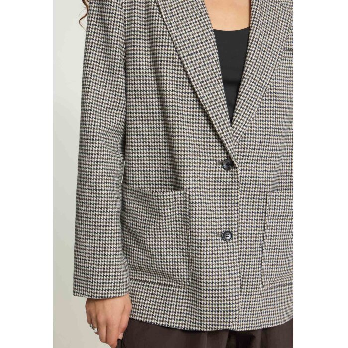 ICHI ( Dame ) - ICHI - IHLUBANA | BLAZER GREY CHECK