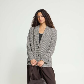 ICHI ( Dame ) - ICHI - IHLUBANA | BLAZER GREY CHECK