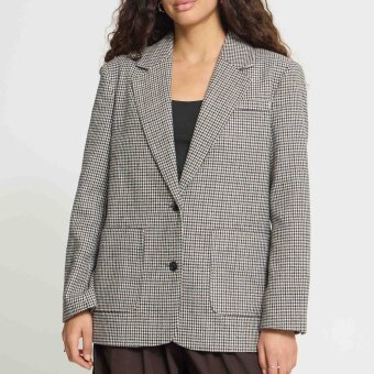ICHI ( Dame ) - ICHI - IHLUBANA | BLAZER GREY CHECK