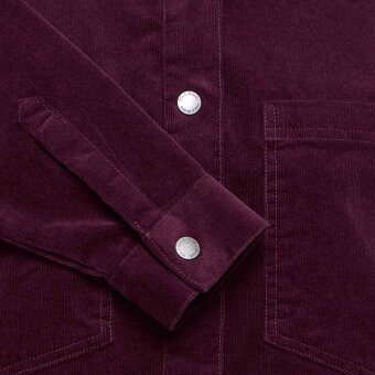 Pulz Jeans ( Dame )  - PULZ - PZSALLY LS | FLØJLS SKJORTE WINETASTI