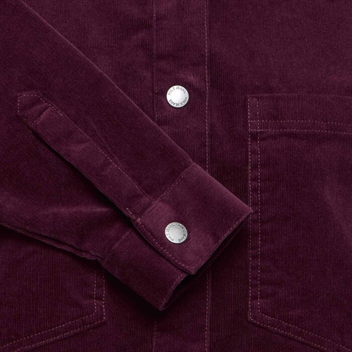 Pulz Jeans ( Dame )  - PULZ - PZSALLY LS | FLØJLS SKJORTE WINETASTI
