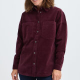 Pulz Jeans ( Dame ) - PULZ - PZSALLY LS | FLØJLS SKJORTE WINETASTI Pulz Jeans ( Dame ) - PULZ - PZSALLY LS | FLØJLS SKJORTE WINETASTI