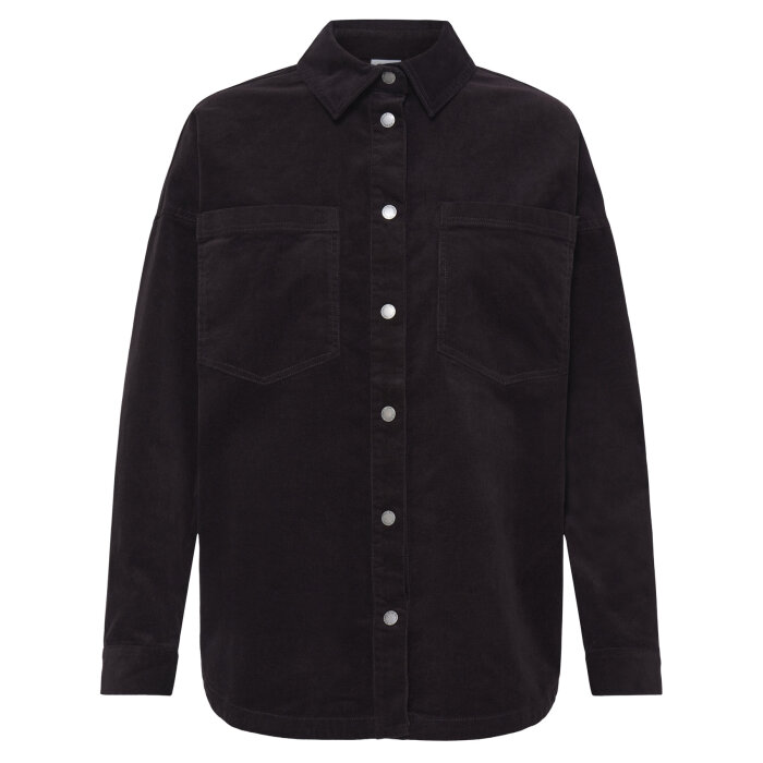 Pulz Jeans ( Dame )  - PULZ - PZSALLY LS | FLØJLS SKJORTE ESPRESSO