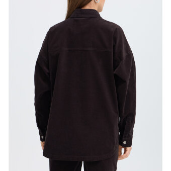 Pulz Jeans ( Dame )  - PULZ - PZSALLY LS | FLØJLS SKJORTE ESPRESSO