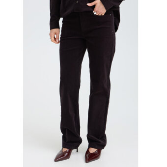 Pulz Jeans ( Dame )  - PULZ - PZSALLY PA | FLØJLS BUKSER ESPRESSO