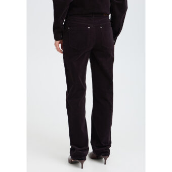 Pulz Jeans ( Dame )  - PULZ - PZSALLY | FLØJLS BUKSER ESPRESSO