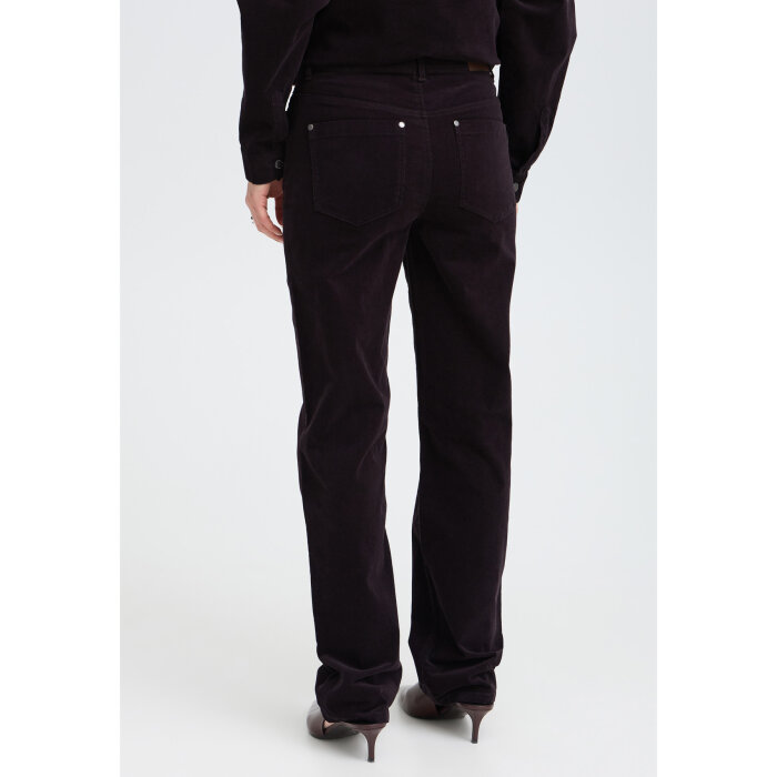 Pulz Jeans ( Dame )  - PULZ - PZSALLY PA | FLØJLS BUKSER ESPRESSO