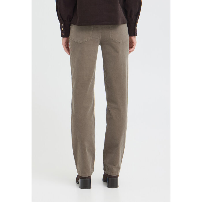 Pulz Jeans ( Dame )  - PULZ - PZSALLY PA | FLØJLS BUKSER WALNUT
