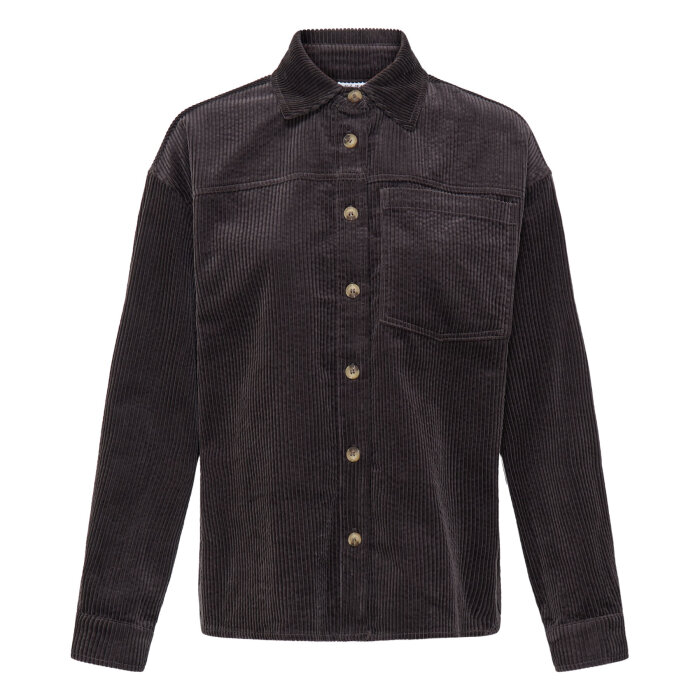 Pulz Jeans ( Dame )  - PULZ - PZESSY | FLØJLS OVERSHIRT ESPRESSO