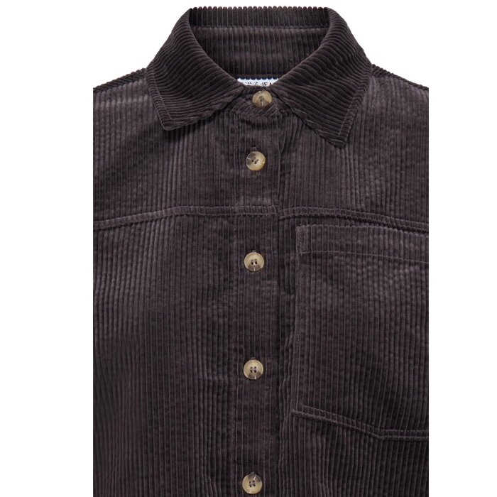 Pulz Jeans ( Dame )  - PULZ - PZESSY | FLØJLS OVERSHIRT ESPRESSO