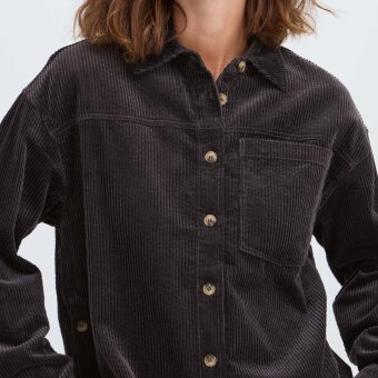 Pulz Jeans ( Dame )  - PULZ - PZESSY | FLØJLS OVERSHIRT ESPRESSO