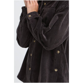 Pulz Jeans ( Dame )  - PULZ - PZESSY | FLØJLS OVERSHIRT ESPRESSO