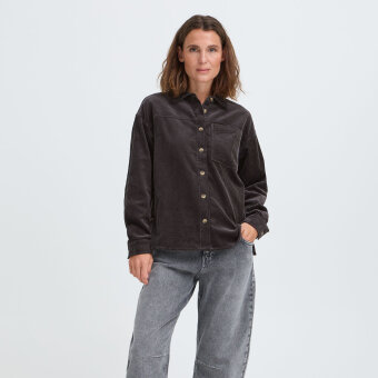 Pulz Jeans ( Dame )  - PULZ - PZESSY | FLØJLS OVERSHIRT ESPRESSO
