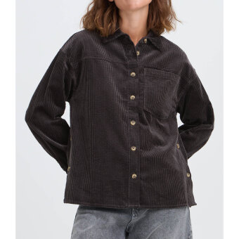 Pulz Jeans ( Dame )  - PULZ - PZESSY | FLØJLS OVERSHIRT ESPRESSO