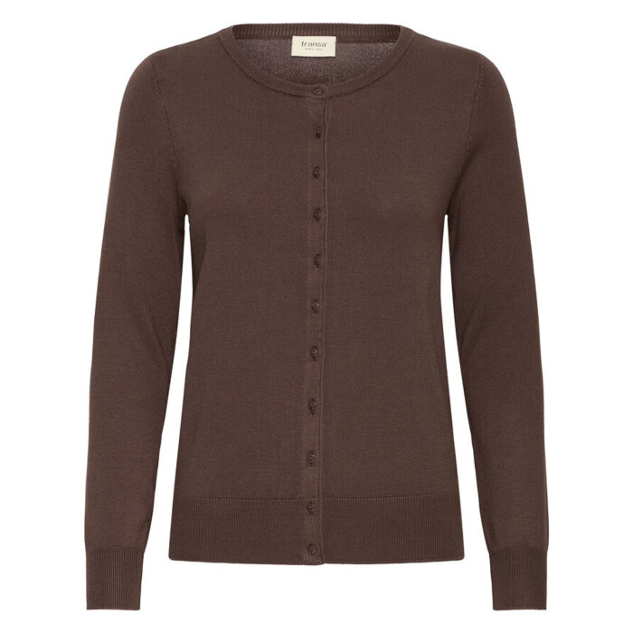 FRANSA - FRANSA - FRZUBASIC 60 | CARDIGAN HOT FUDGE