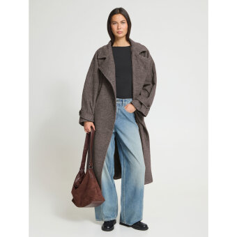 ICHI ( Dame ) - ICHI - IHGAZIVA L | FRAKKE CHOCOLATE BROWN