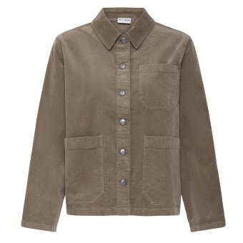 Pulz Jeans ( Dame )  - PULZ - PZSALLY CASUAL JACKET | FLØJLSJAKKE WALNUT