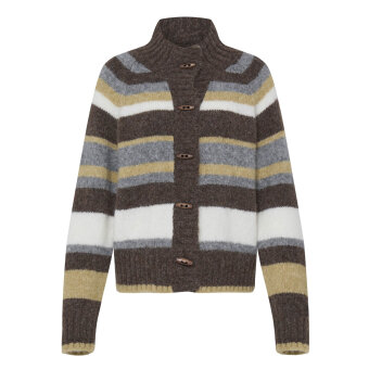 Pulz Jeans ( Dame )  - PULZ - PZGEORGIE | CARDIGAN DARK BROWN