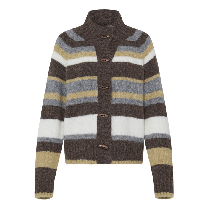Pulz Jeans ( Dame )  - PULZ - PZGEORGIE | CARDIGAN DARK BROWN