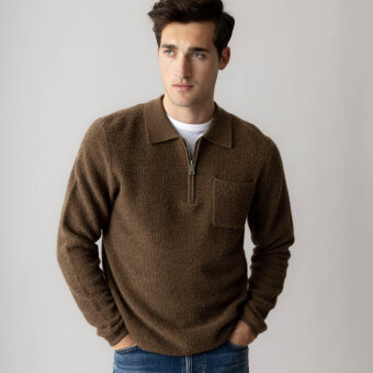 Mos Mosh Gallery - Mos Mosh - Ryan soft pullover | Strik Toasted Coconut