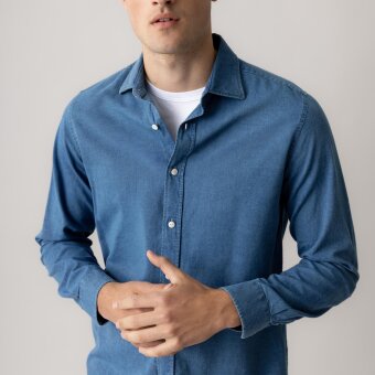 Mos Mosh Gallery - Mos Mosh - Marco oxford shirt | Skjorte Indigo Blue