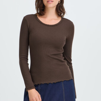 FRANSA - FRANSA - FRHIZAMOND TEE | T-SHIRT HOT FUDGE