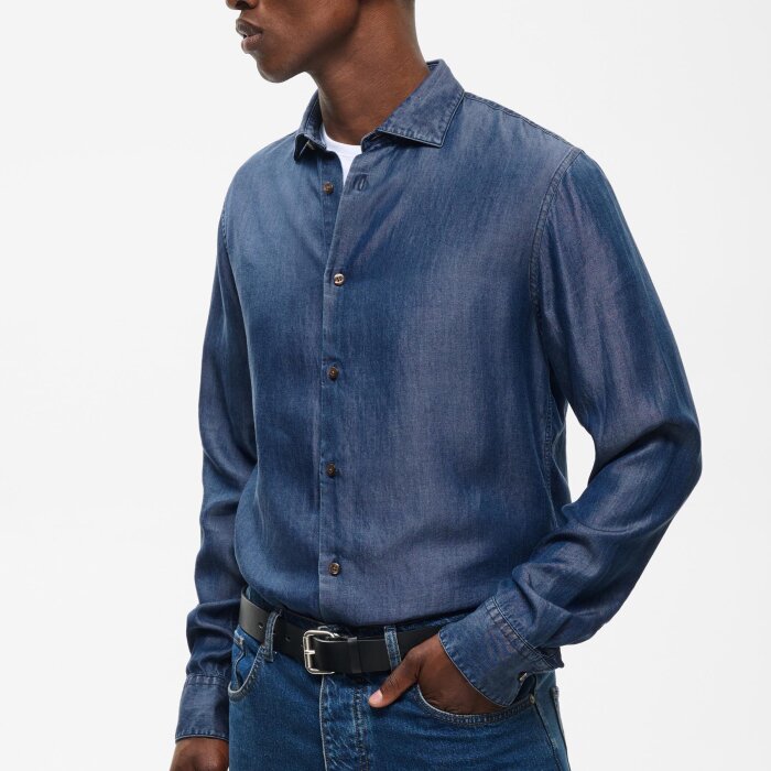 Matinique - Matinique - Marc shirt | Denim Skjorte Washed Denim