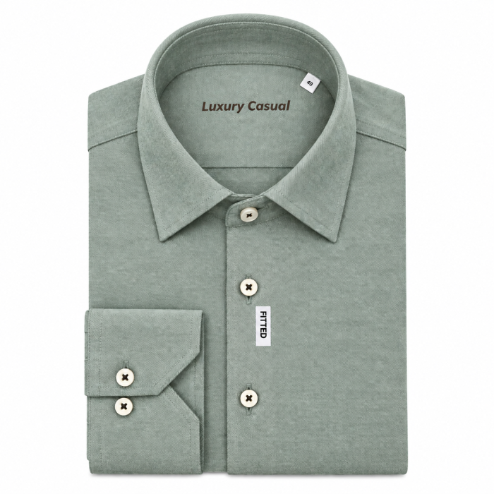 Limited Edition - Due Signori - Brushed shirt | Skjorte Green
