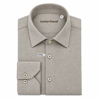 Limited Edition - Due Signori - Brushed shirt | Skjorte Sand