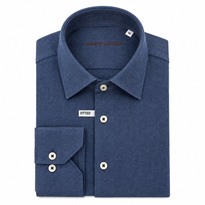 Limited Edition - Due Signori - Brushed shirt | Skjorte Navy