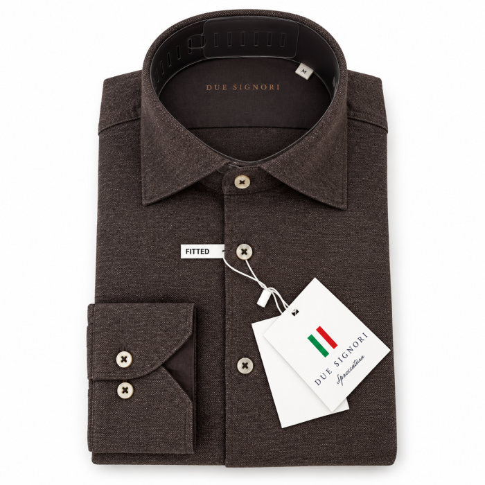 Limited Edition - Due Signori - Jersey shirt | Skjorte Dark Brown