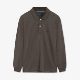 Signal - Signal - Niels polo LS | Polo T-shirt Brown Coffee Signal - Signal - Niels polo LS | Polo T-shirt Brown Coffee